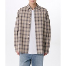 MUSINSA STANDARD 릴렉스드 옴브레 체크 셔츠 2 [브라운/베이지] 201406