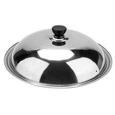 데스로어 스테인리스 뚜껑 범용 경량 프라이팬 커버 스팀 구멍 포함 (26 cm)