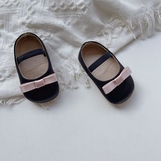 DIU 新款春秋嬰兒小布鞋女寶寶軟底防滑步前鞋蝴蝶結防掉跟公主鞋