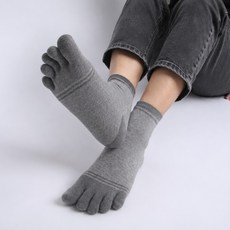 발렌티노크리스티 남성용 기능성 면100 특허 발가락양말 순면 포인트 줄무늬 중목 5켤레