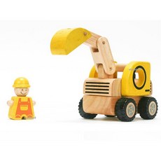 나무 포크레인 유아 중장비 건설놀이 차량완구