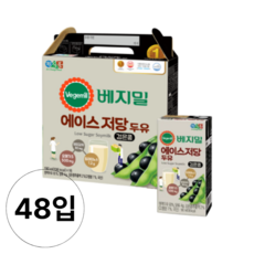 정식품 베지밀 에이스 저당 두유, 190ml, 48개