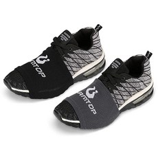 LAMANTOP 스니커즈 위의 매끄러운 바닥에서 춤을 추는 양말 4쌍 나무 피벗 및 턴을 위한 발레 양말 무릎 보호 4쌍 (블랙 & 그레이 블루 핑크) 131866 51, 3-38, 2쌍 (블랙 & 그레이)