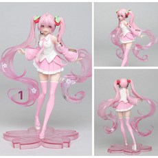 미쿠 사노와복 눈송이나비 피규어 인형 모델