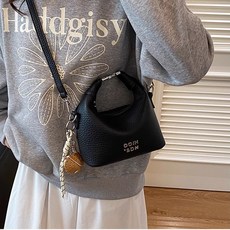 투니스 여성 심플 레터링 토트 크로스백