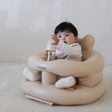 커들 가드형 아기 신생아 소프트의자, 소프트 베이지, 1개