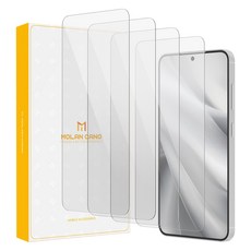 모란카노 플래쉬 강화유리 휴대폰 액정보호필름 4p 세트 투명, 1개