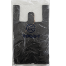 손잡이 마트 봉투 검정색 1호~5호, 300개, 5호