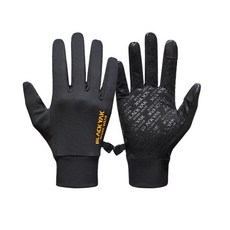 블랙야크 등산장갑 스마트폰 터치 스포츠 런닝 조깅 캠핑 낚시장갑, 검정, 1개