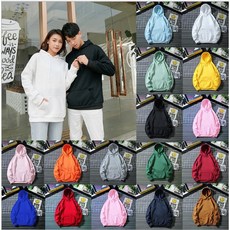 Onedays 韓版寬鬆素色長袖帽T 加厚純色素面圓領大學T 復古T恤衛衣情侶裝