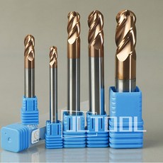금속 4 플루트 볼 코 엔드 밀용 텅스텐 강철 초경 밀링 커터 HRC58, 19 d10xR5xD10x100L, 19)d10xR5xD10x100L