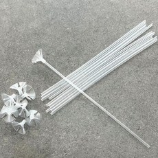 사탕꽃 풍선대 풍선꽂이 플라스틱막대 10p_rl, 1개, 상세페이지 참조