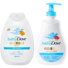 베이비도브 리치모이스처 바디워시 400ml + 리치모이스처 바디로션 400ml, 1개