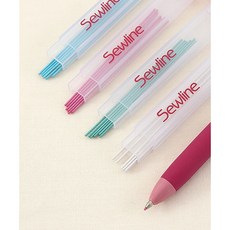 퀼트스타 쏘우라인 샤프 초크펜 리필_4컬러, 1개, 핑크