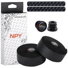 지테크 자전거 핸들바 테이프, 1세트, 검정