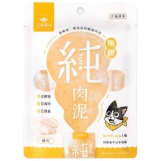 汪喵星球 無膠純肉泥 真湯純肉０添加 貓咪零食 6g x 5條, 1個, 雞肉