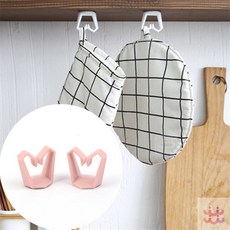 3보급창고 부착식 고리 2p 주방조리기구걸이