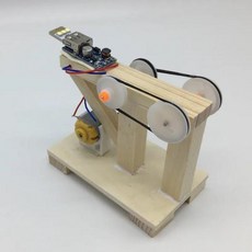 수동 발전기 모델 키트 장난감 DIY 나무 다이나모 과학 실험 조립 어린이 창의적 교육