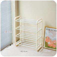 鞋架門口進門鞋架子多層家用鞋子收納櫃簡易鞋架學生宿舍小型ins, 4層白色中號【可收納8雙鞋子】, 1個