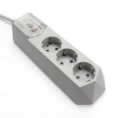 아이정 4000W 고용량 고전력 누전차단 3구 그레이 멀티탭 이사준비물 새집준비물, 50cm, 누전 3구 그레이, 1개