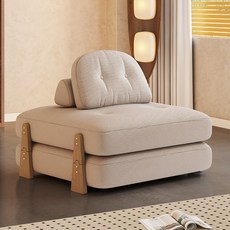 아이디어 쇼파 소파베드 다기능 모듈쇼파 1인용 접어식 소파 침대, 아이보리