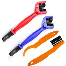 자전거 오토바이 체인 세척 브러시 세트 – 4개 세척제 세척기/자전거 도구/체인 도로 시티 바이크용