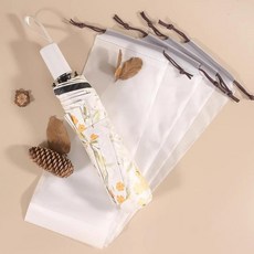 우산 방수 커버 휴대용 가방 파우치 반투명 다회용, 10개