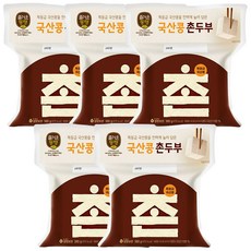 (냉장)[즐거운동행]국산콩촌두부, 5개, 380g