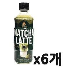 롯데 실론티 말차라떼, 6개, 340ml