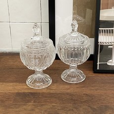 유리보석함 2type 악세사리 귀걸이 반지 정리 보관함, 스트라이프, 1개