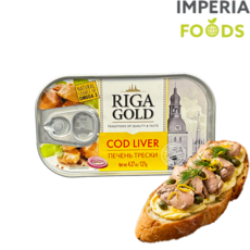 리가골드 대구 간 Riga Gold Cod Liver, 1개, 121g