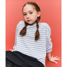 스탠다드 키즈 STANDARD KIDS 내로우 스트라이프 크루 넥 긴소매 티셔츠 [멜란지 라이트 그레이] MKFTL3K06-ML 684564