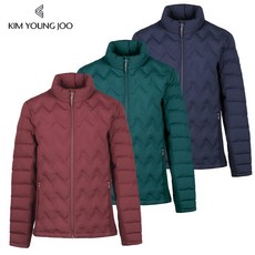 김영주스포츠 여성 무봉제 다운 경량 패딩점퍼 WJ218