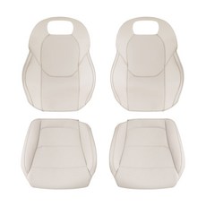 루젠 GV70 페이스리프트 시트커버 차량용 등쿠션 방석 1열, 1세트, 바닐라베이지