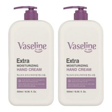 [바이존] 바세린 엑스트라 모이스처라이징 핸드크림(500ml/2개), 2개, 500ml