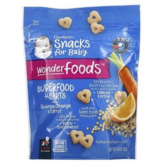 거버 원더푸드 슈퍼 하트 어린이 퍼프 42g