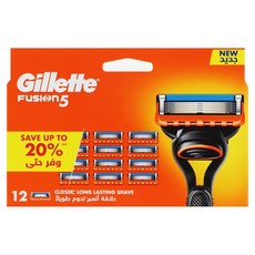 질레트 퓨전 5 레이저 블레이드 면도날, 1개, 12개입