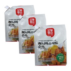 허니 머스타드 소스 치킨너겟 사양벌꿀 겨좌의 조합 핫도그용, 3개, 300g
