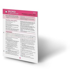 MICROSOFT 365용 단어 및 WORD(WINDOWS 참조 MACO 치트 시트: