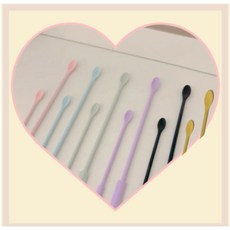 실리콘스푼 크레슈푸 피딩수저 도마뱀 먹이숟가락 5가지색상, 1개, s-퍼플