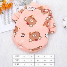 고양이 겨울 두꺼운 귀여운 곰돌이 후드티 보온 애완동물 의류