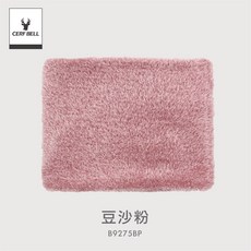 體溫魔術師 莫蘭迪混紡柔感圍脖 MIT台灣製 保暖脖圍 秋冬素色時尚圍巾, 豆沙粉, 1個