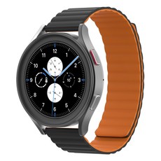 KMAX 磁吸矽膠錶帶, Black/Orange