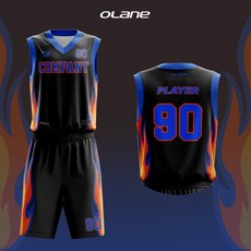 [OLANE] 오레인 농구복 전사유니폼(BBJS003) 블랙 [단체주문]