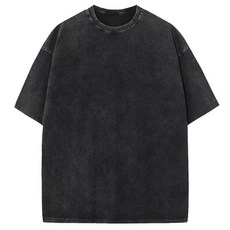 마제클로 240G 피그먼트 오버핏 반팔티 프린트 워싱 반팔