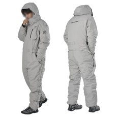 라이더무드 일체형 오토바이 방한복 겨울 스즈키복 스즈끼 배달 라이더 바이크 방한 용품, 그레이