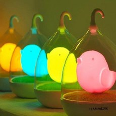 귀여운무드등 동물 아기새 usb 수면등 취침등 수유등, B1 아기새 무드등-엘로우