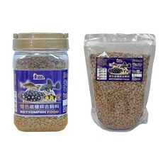 feilth 雙色底棲綜合飼料, 1個, 800ml 大粒(BT-0340-L)