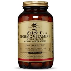 SOLGAR Esther-C Plus 1000毫克 維他命C錠, 180錠, 1個