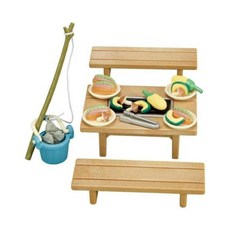 실바니안 패밀리 요리 세트 바베큐 야외 테이블 이층집 피규어 Sylvanian-147301